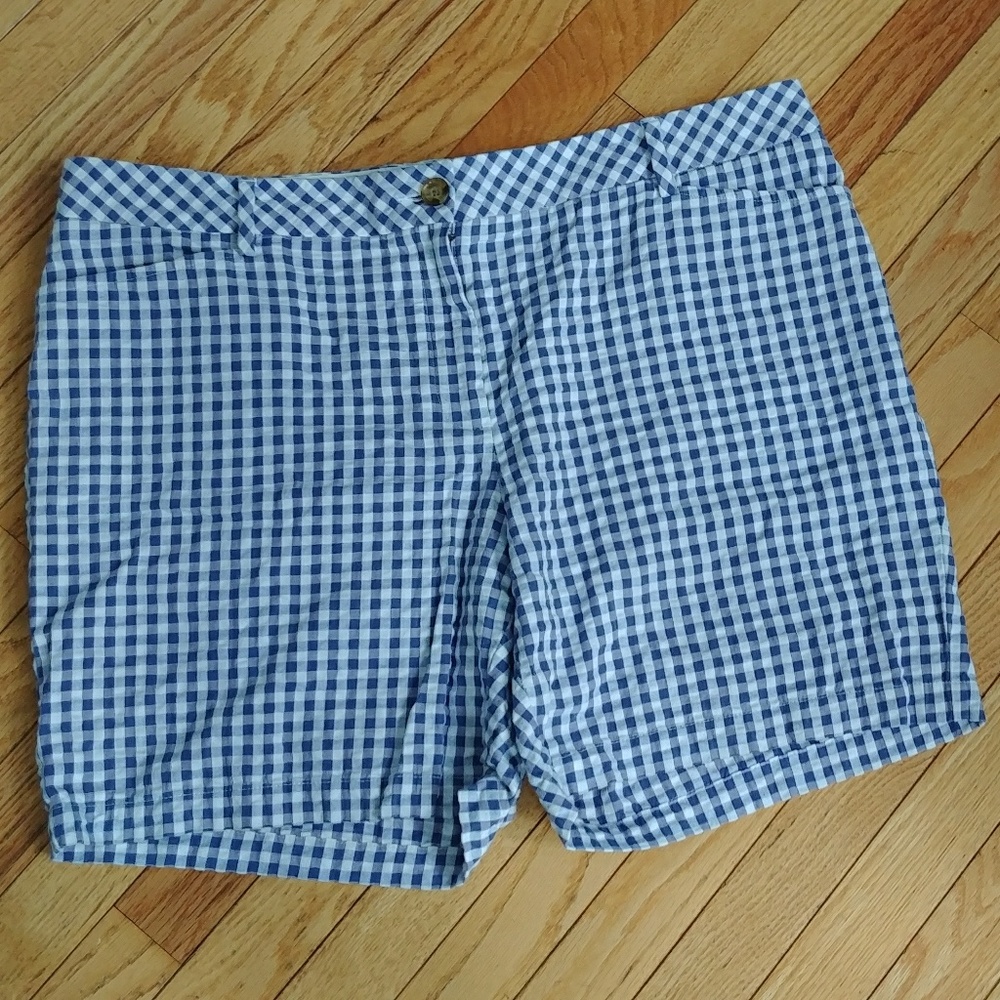 Land's End gingham shorts